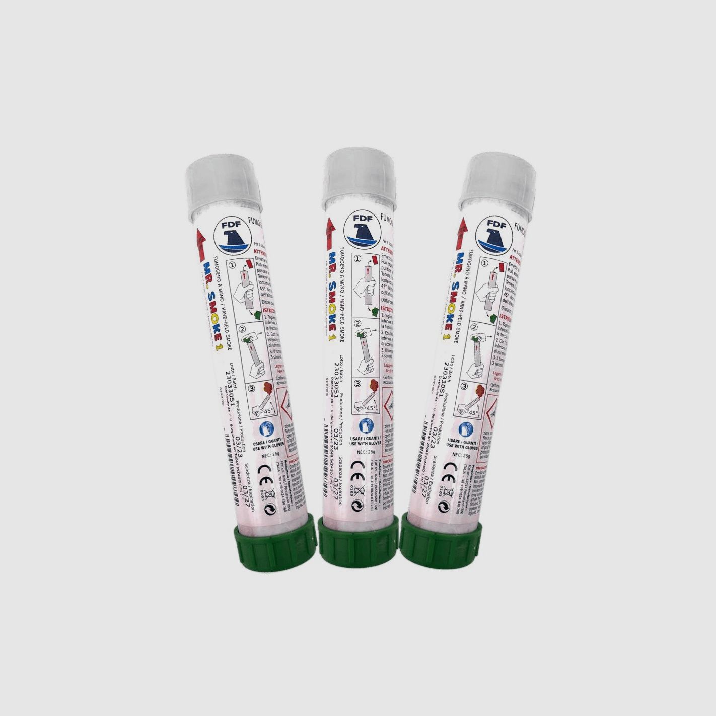Fumogeno T1 V°D colore Bianco 3 pz, immagine 1 di 2