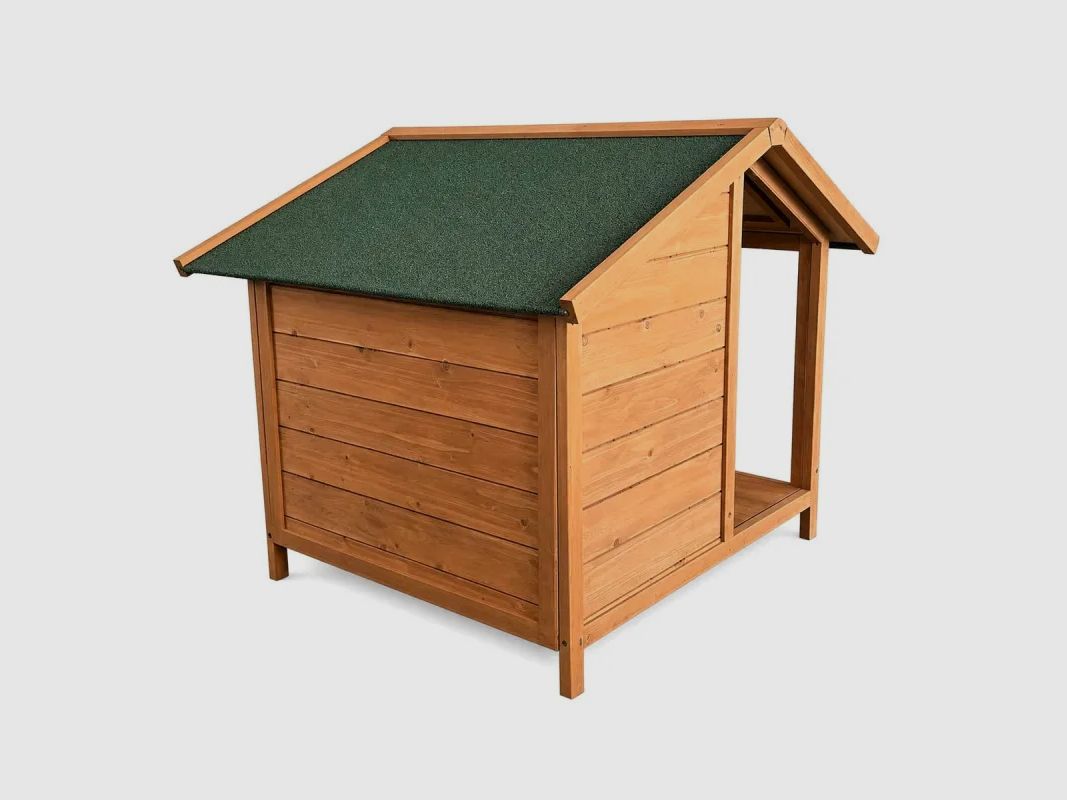Holz-Nische für Hund mit Terrasse - Größe M, Bild 8 von 16
