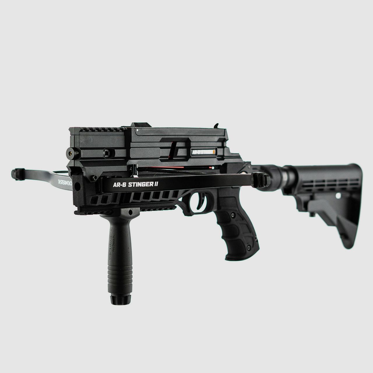 Multishot Pistolenarmbrust Steambow AR-6 Stinger II Tactical 55 lbs 6 Schuss Magazin (P18)