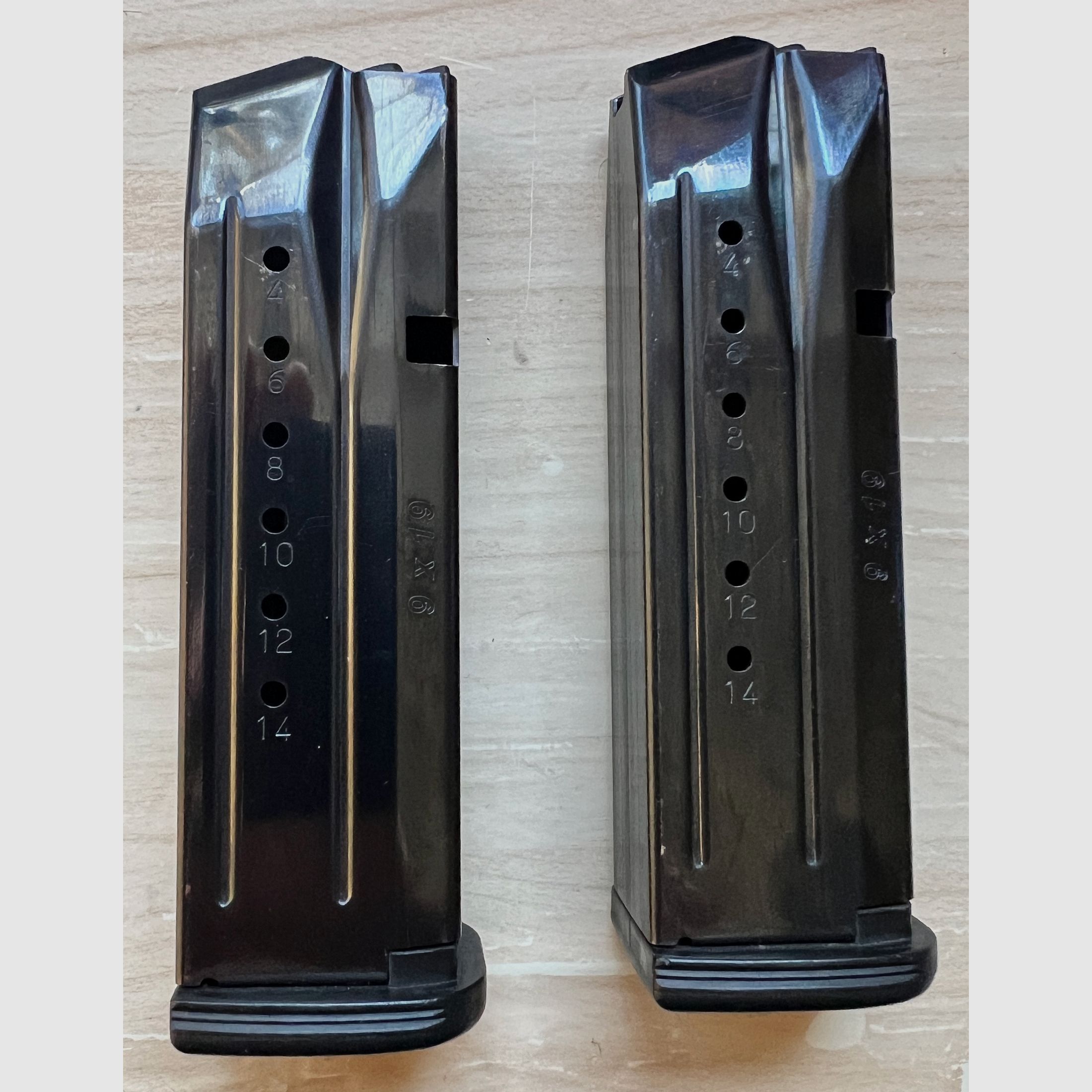 Original Steyr M9 Magazine – «Uniquement pour l'application de la loi» – finition brillante – objet de collection – pas de reproduction MEC-GAR