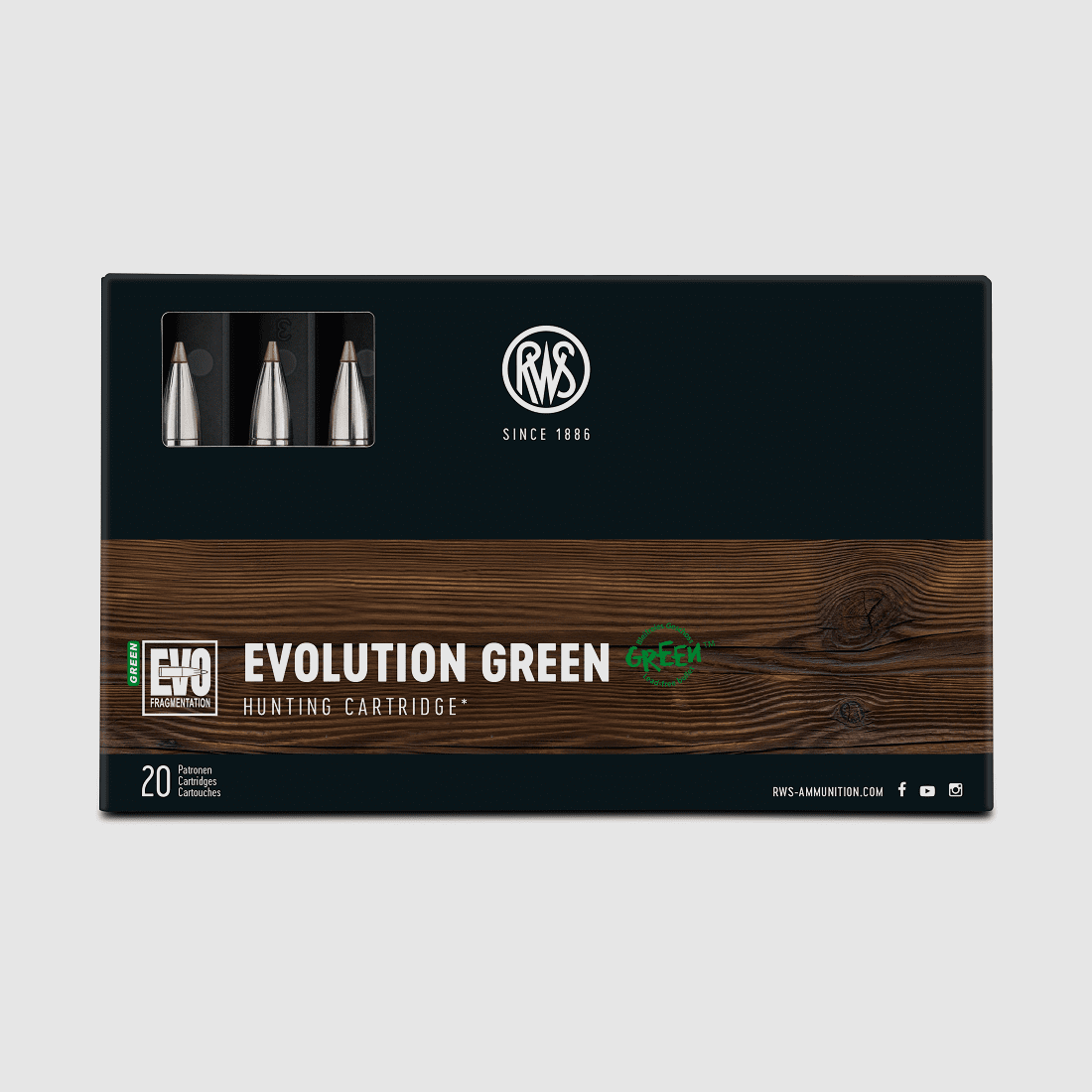 RWS 8x57 JRS Evo Green 139gr. - 20 pcs