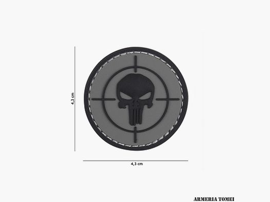 PATCH – 3D PVC PUNISHER SIGHT GRAU #12077