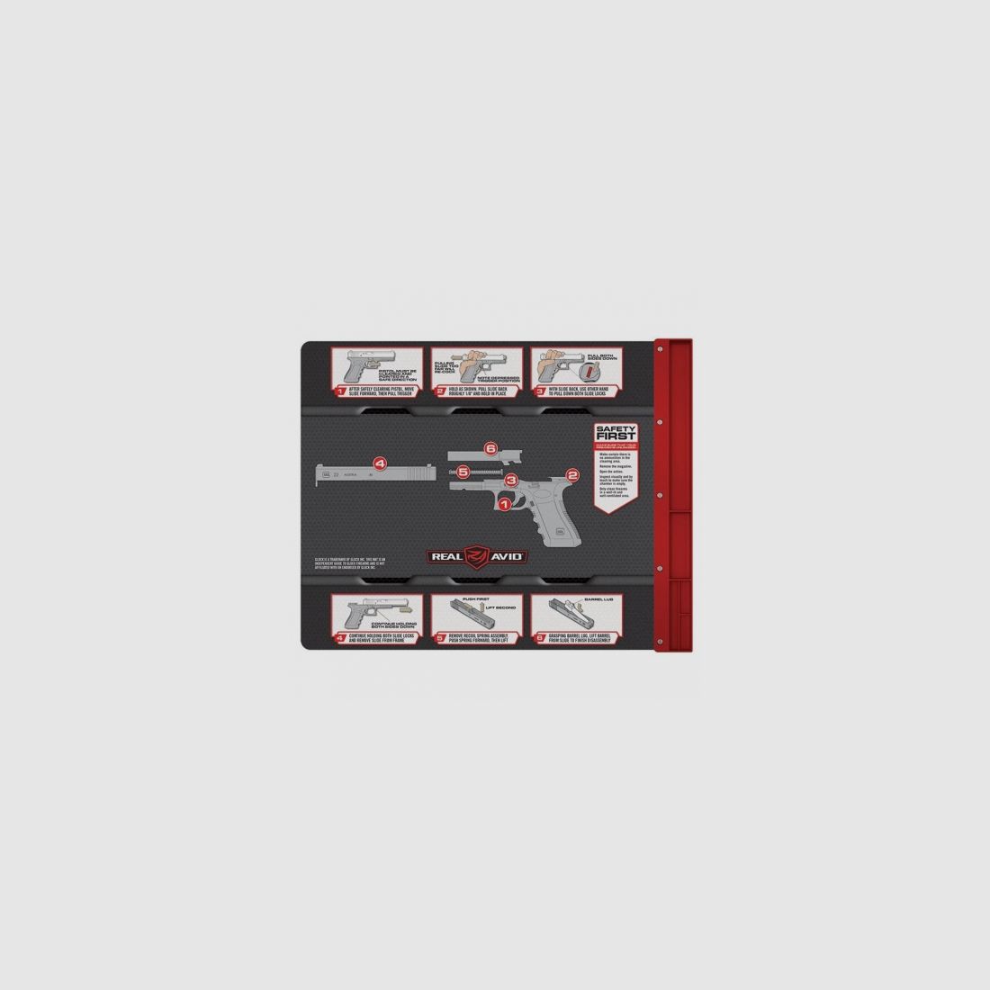 Tapis de nettoyage Glock Smart Mat, Real Avid