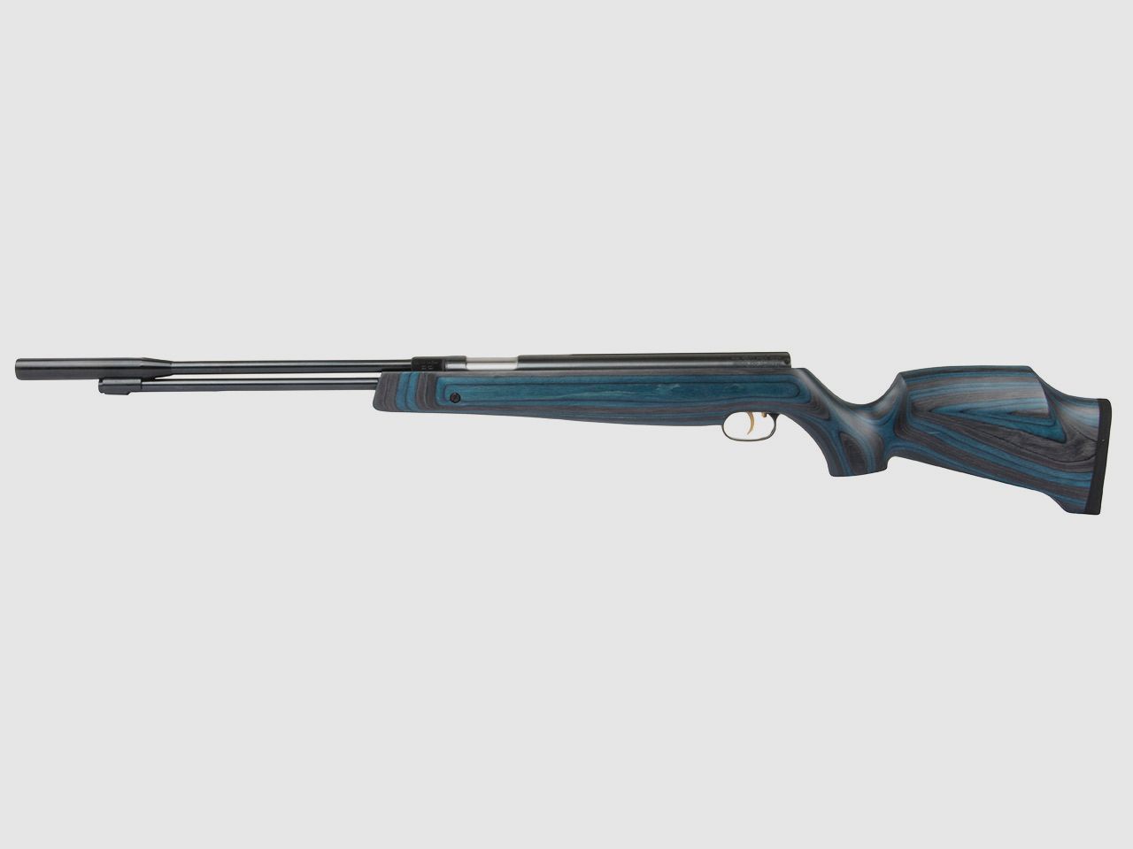 Starrlauf Luftgewehr Weihrauch HW 97 K mit langem Lauf blauer Schichtholzschaft Kaliber 4,5 mm (P18)