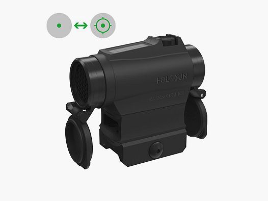 Holosun Viseur Reflex HE515C-M-GR avec Réticule Vert : Point 2MOA & Point Circulaire 65MOA