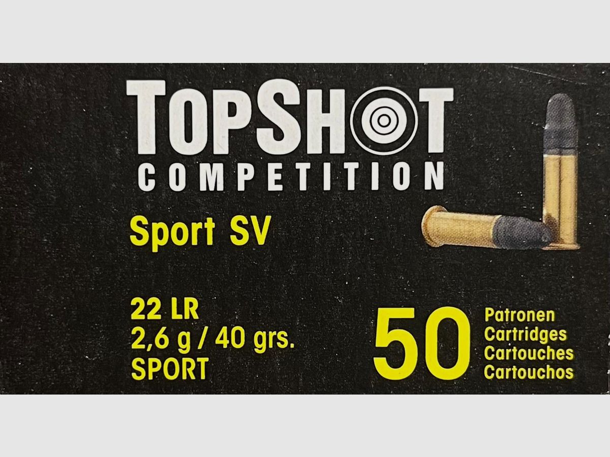 TopShot Sport SV .22lr 40grs - 50 Schuss