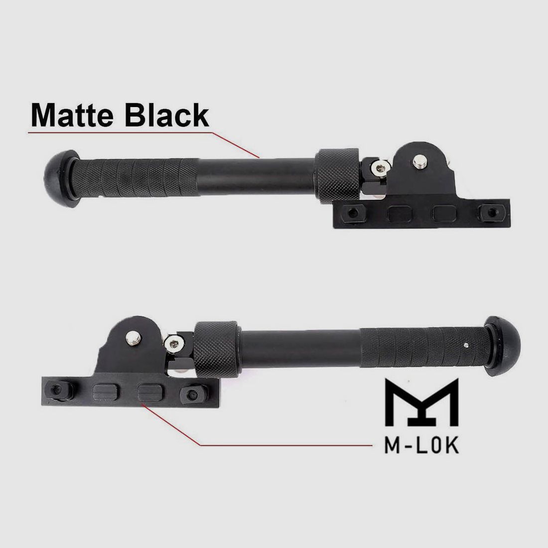 bipied shoXx 6,5-9 pouces en aluminium M-LOK noir, image 5 sur 7