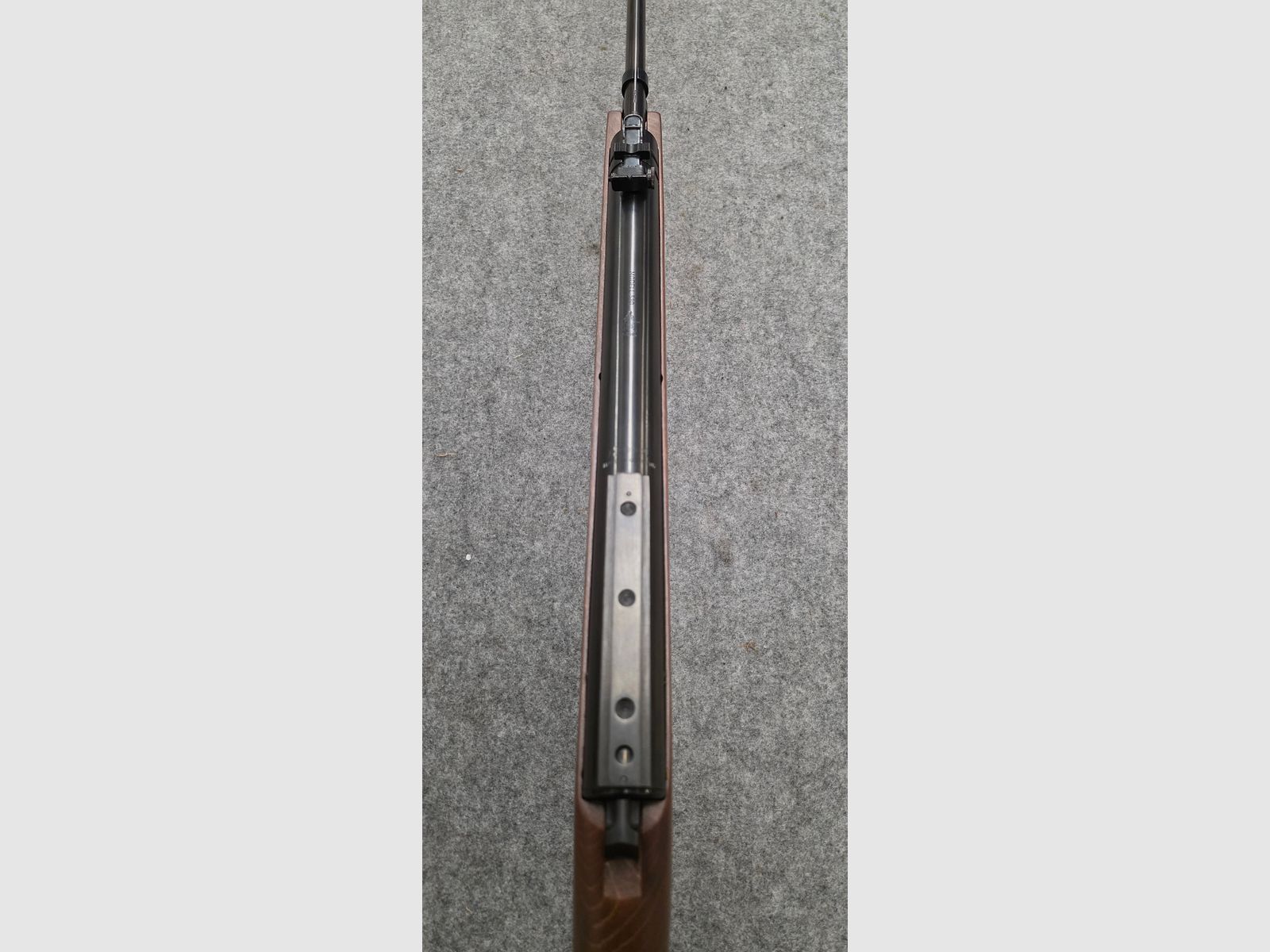 Con foglio pubblicitario e manuale d'uso !!! Raro fucile ad aria compressa Western a leva inferiore Haenel Mod. 580 in ottime condizioni, immagine 18 di 20