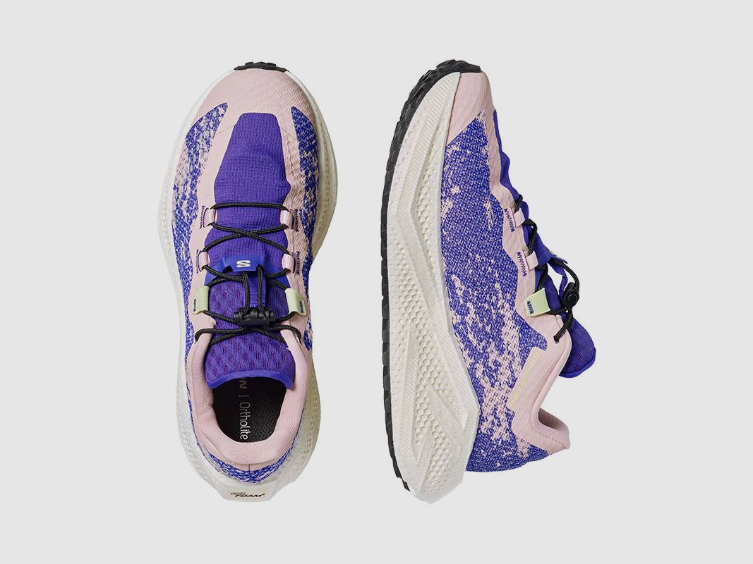 SALOMON – DAMEN – AERO GLIDE 4 GRVL W Shadow Gray / Deep Blue / Butterfly, Bild 2 von 8