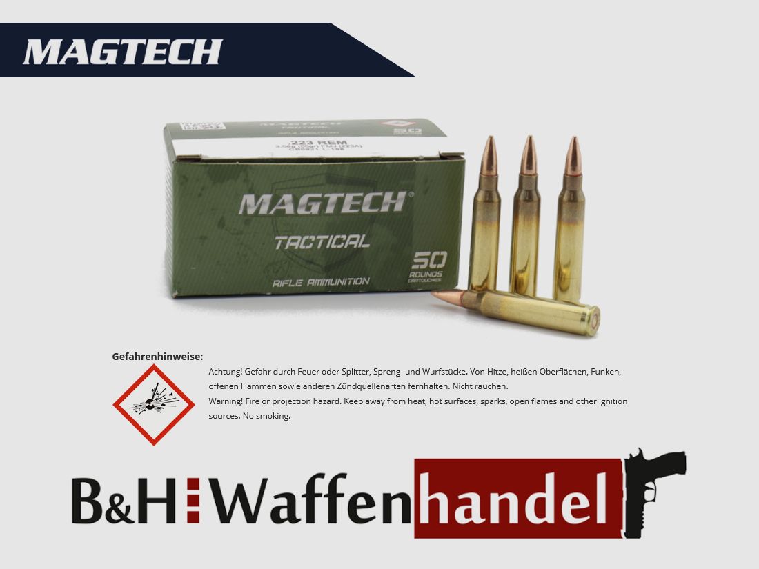 New goods: 1000 rounds of ammunition Magtech .223 Rem. 55gr. / 3.56g Tactical FMJ