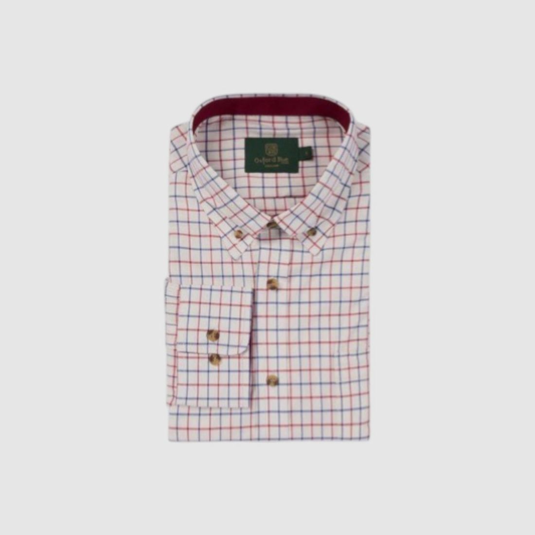 Camisa Oxford Blue Ghent Check Navy/Red, imagen 3 de 4