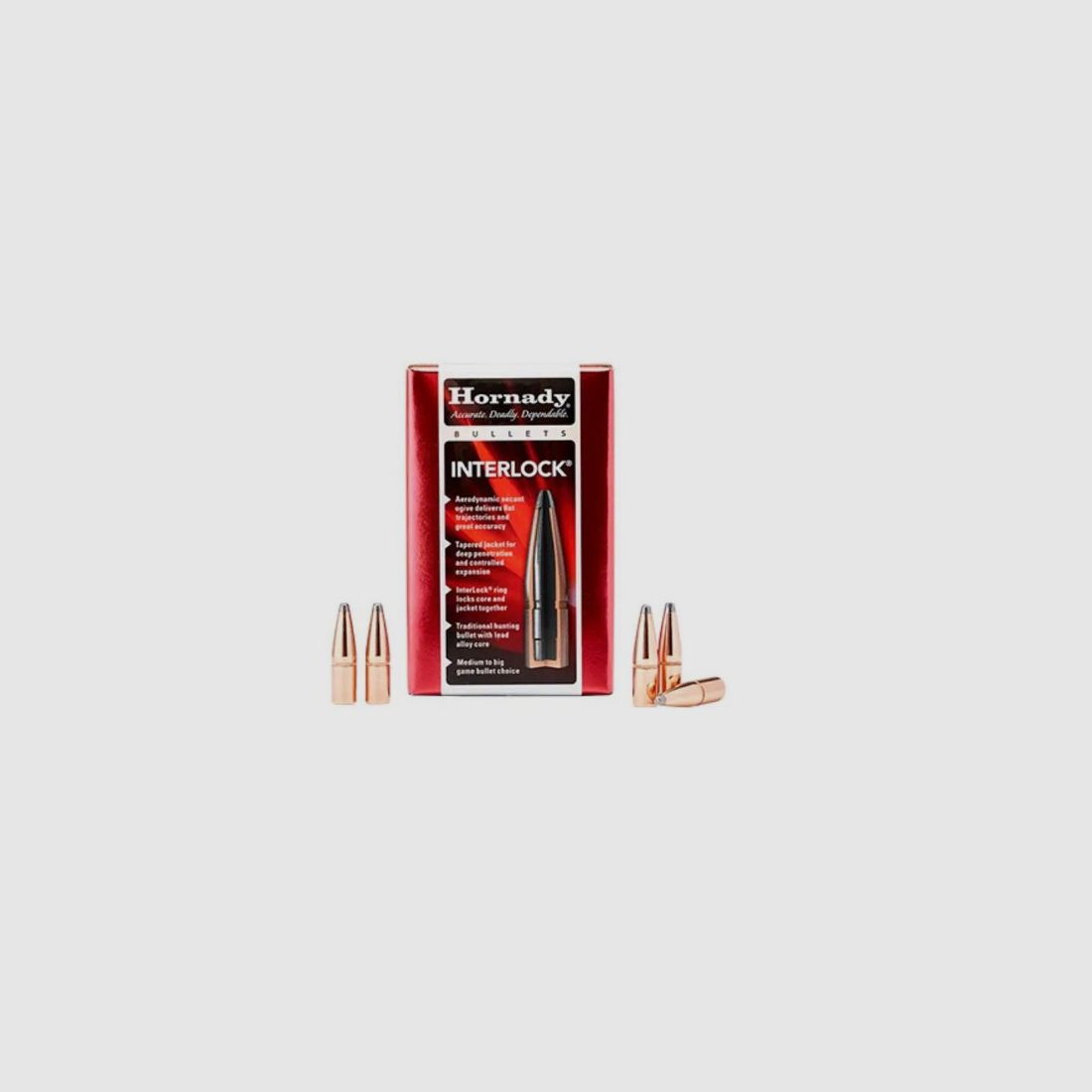 Balle Hornady .338 InterLock RN 16,1 g / 250 gr (100/1500)