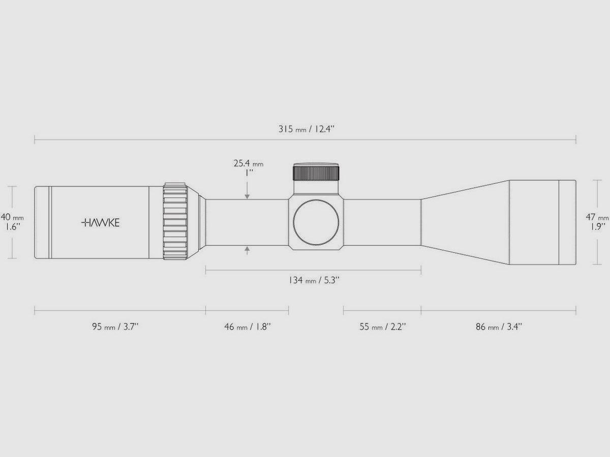 Hawke Vantage IR 3-9x40 Rimfire .22 High Velocity Absehen, Bild 6 von 12