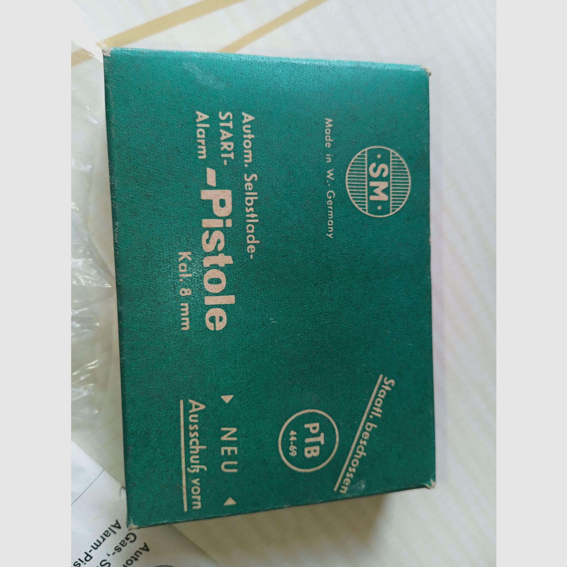 Rhöner SM Mod. 110 (including original packaging, instructions, cleaning brush, and ammunition)