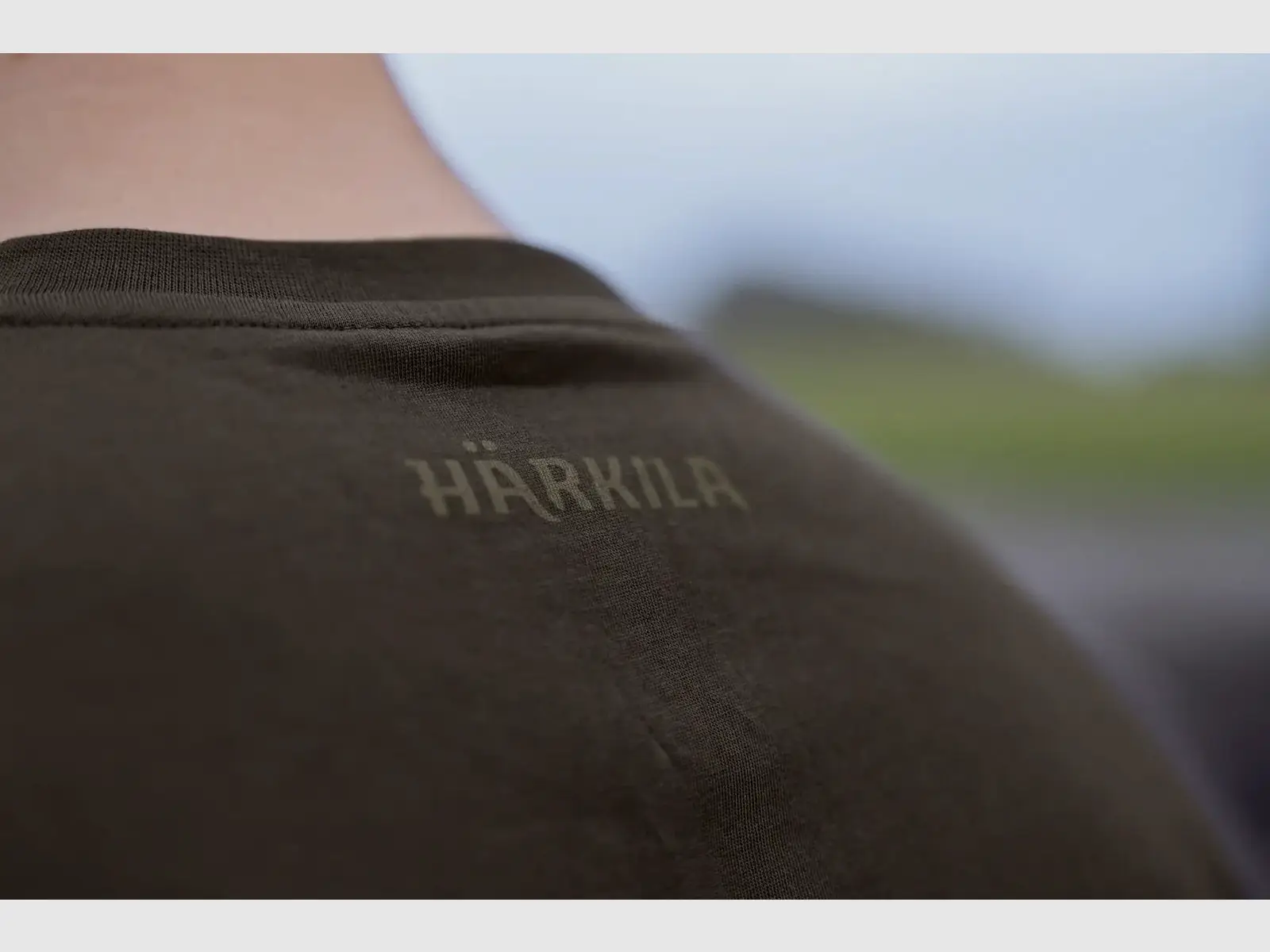 Härkila Logo-Band-T-Shirt, kurzärmelig, Shadow Brown/Tarmac, Bild 6 von 7