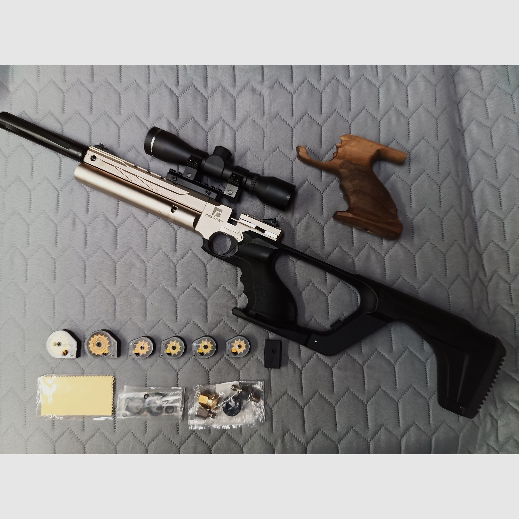Reximex RPA Silver 4,5mm - Aire comprimido PCP con accesorios de alta calidad