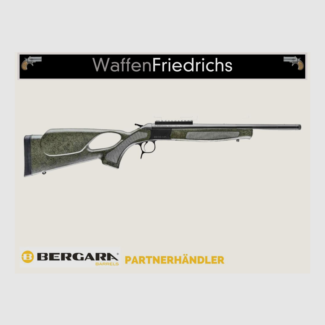 BERGARA	 BA13 TD TH Thumbhole GREEN - Waffen Friedrichs
