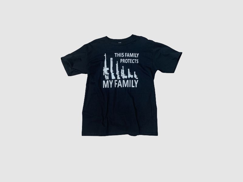 T-SHIRT "FAMILY" - SCHWARZ
