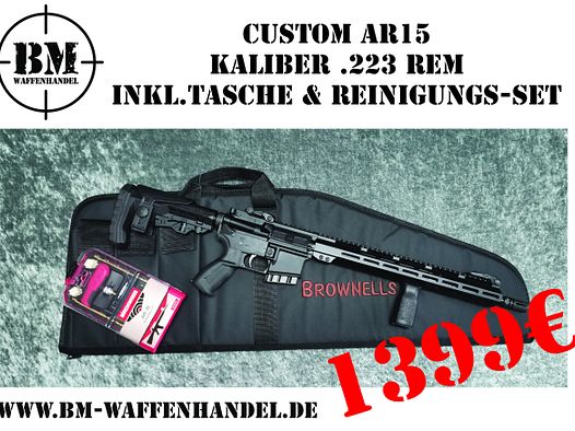 BM Custom AR15 16" .223 Rem inkl. Tasche & Reinigungs-Set