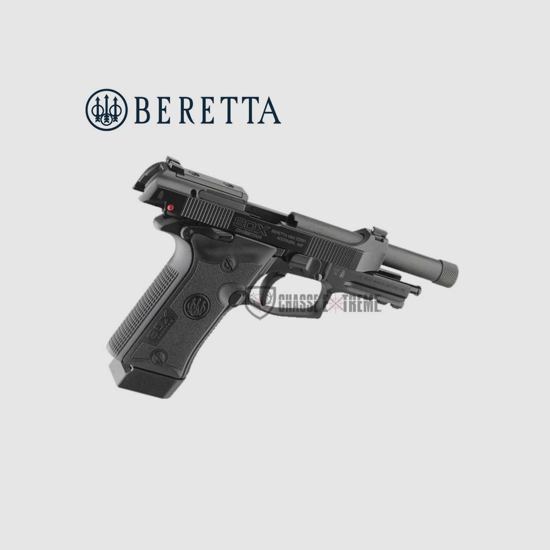 Pistolet BERETTA 80X Cheetah Tactical Noir Cal 9mm court, image 2 sur 5