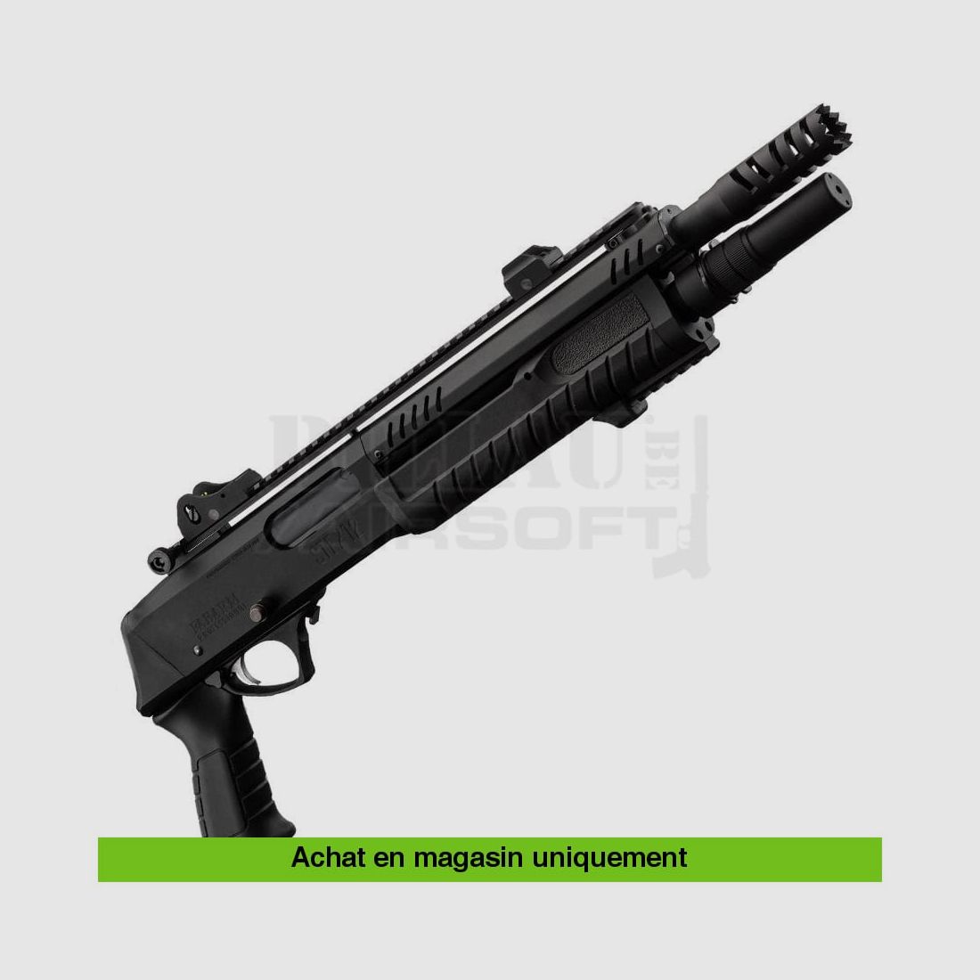 CO₂-Airsoft-Vorderschaftrepetierflinte Fabarm STF-12 Short Black Full métal