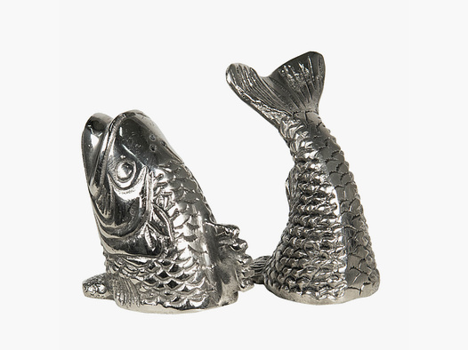 Lovergreen Accessoires Motief zout- en peperstrooier als viskop en visstaart