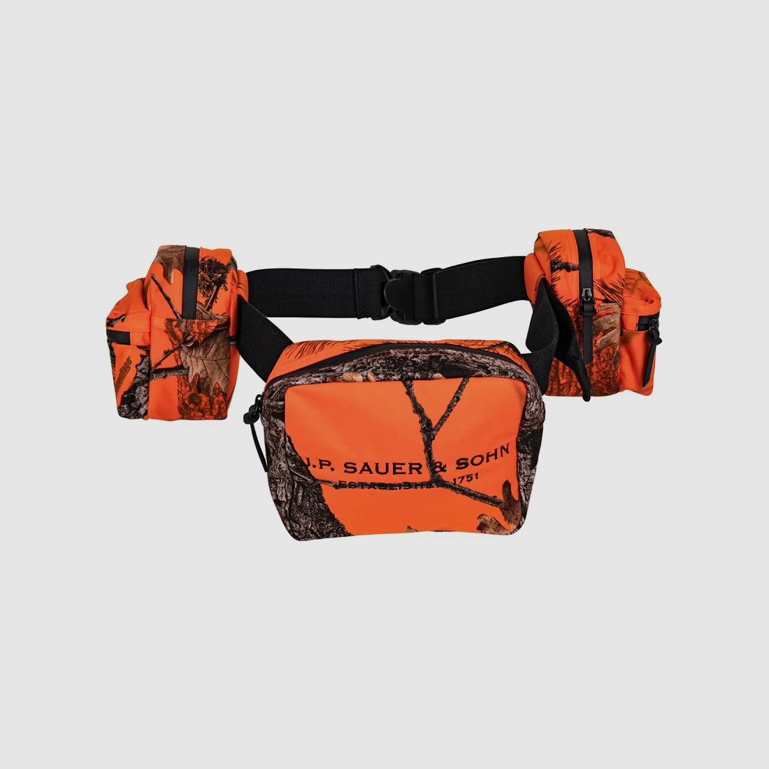 Sauer Cinturón de caza naranja – Riñonera silenciosa e impermeable con bolsillos desmontables, alternativa a la mochila, imagen 4 de 4