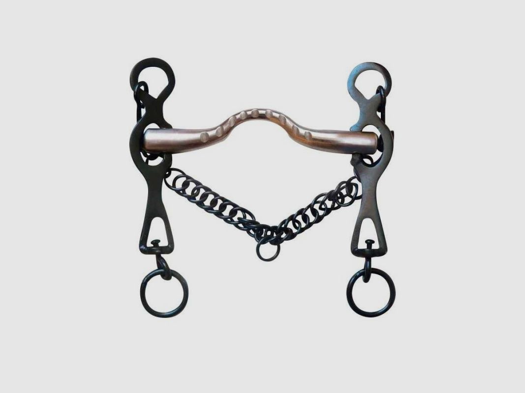 PORTUGIESISCHER BISS PAVONIERT MIT RILLEN EDELSTAHL 12,5CM, Bild 1 von 2