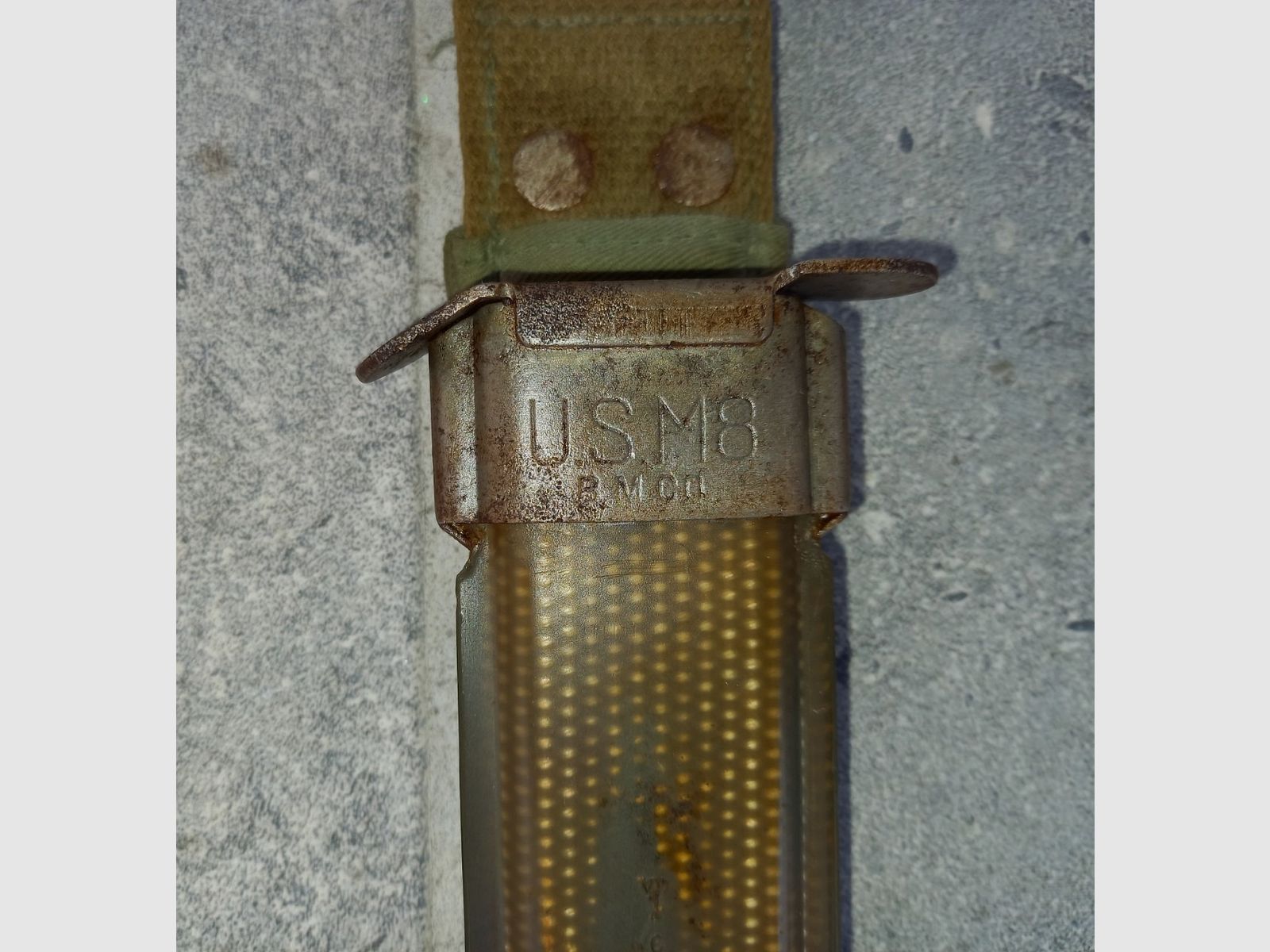 Couteau de tranchée WKII US.M3/Kampfmesser avec étui US.M8