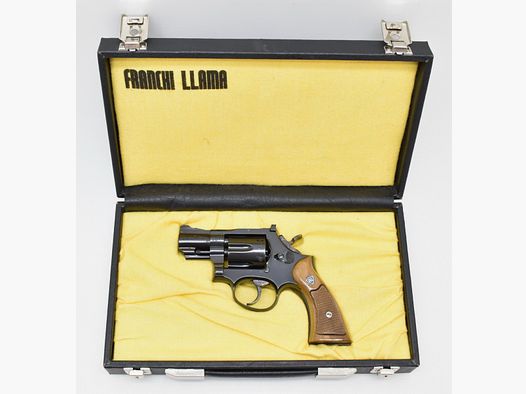 Top ! FLL - FRANCHI LLAMA Revolver Mod. Martial mit 2" Lauf Kal .38 Special im Originalkoffer