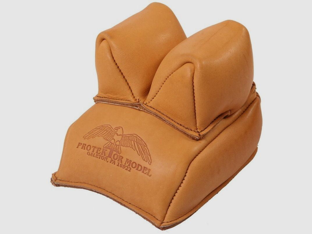 Protektor Sandsack für Hinterschaft von Protektor Galeton, Model Rabbit Ear Rear, Leder, Langohr Version USA