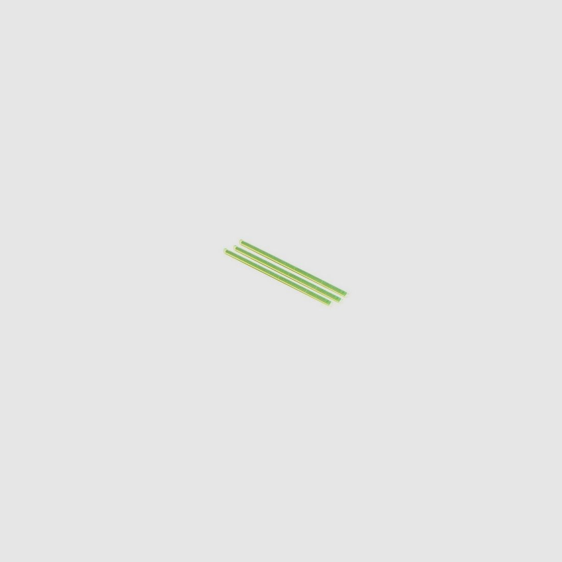 3 Bâtons Lumineux Fiber vert 1,5mm