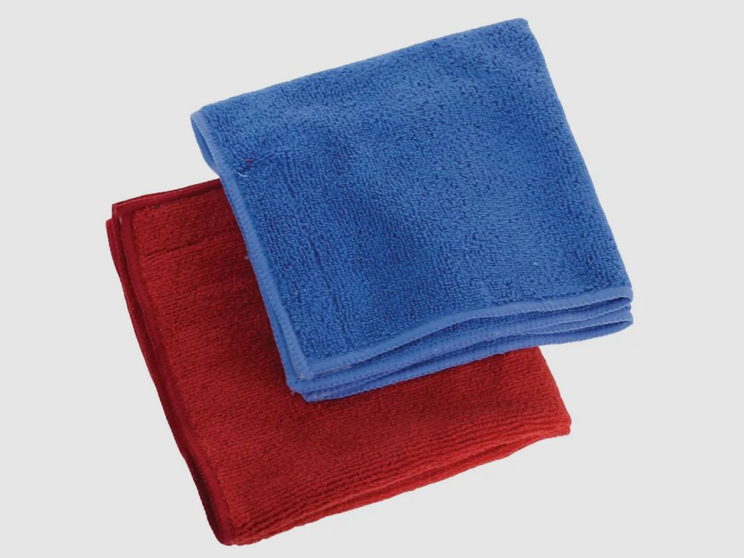 Mikrofaser-Bodenwischbezüge blau und rot 4er-Pack, Bild 1 von 6