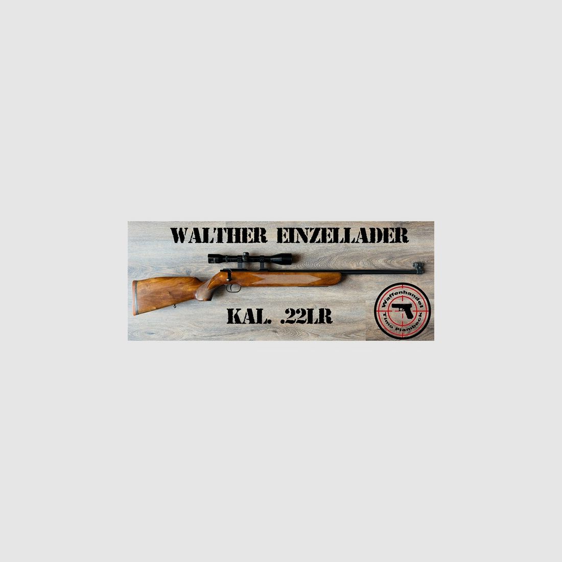 Sammlerwaffe   KK-Einzellader-Büchse   Walther   im Kaliber .22lr
