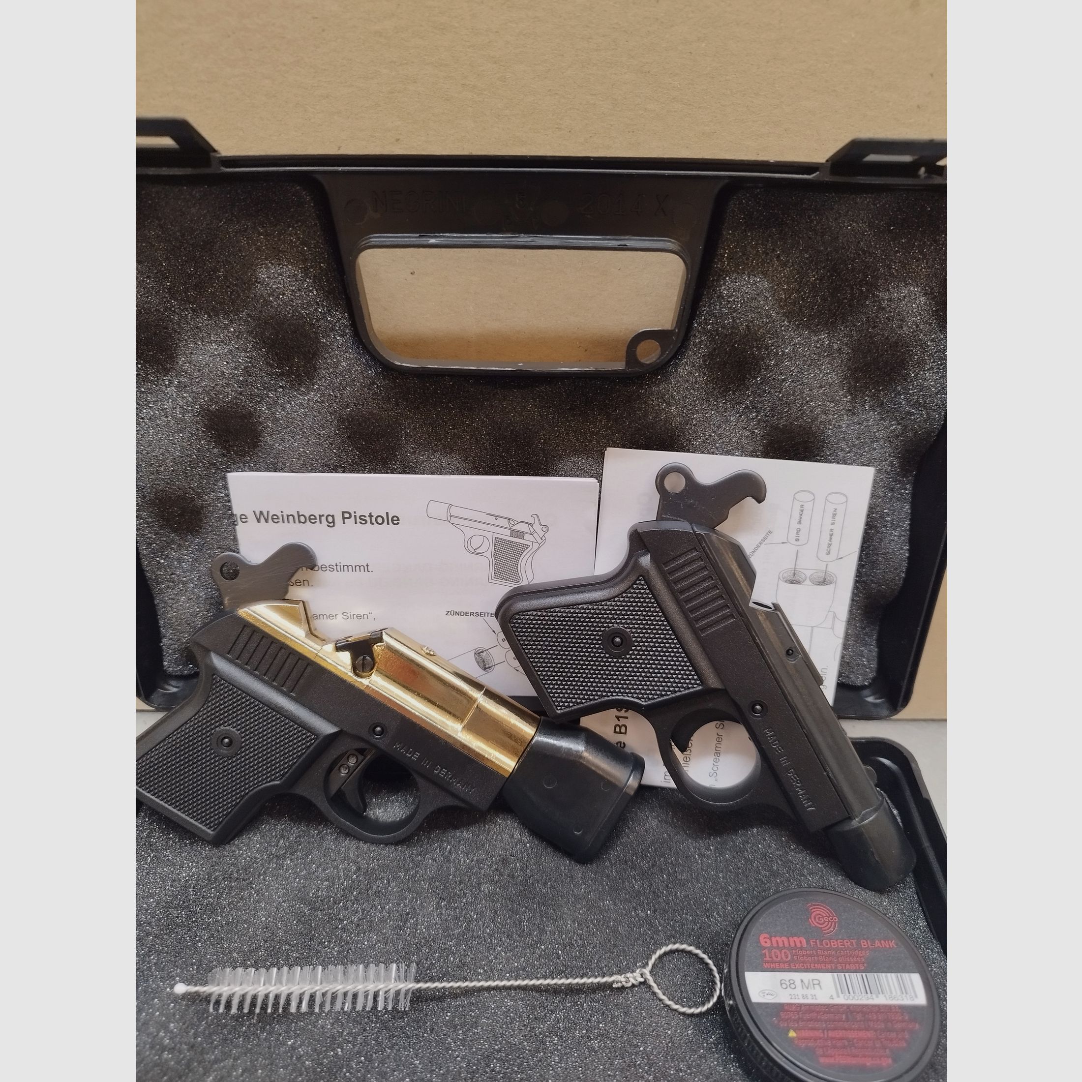 Record B1S Pistole Gold 6mm Flobert & Record Weinberg Pistole schwarz 6mm Flobert + Munition!!, Bild 2 von 3
