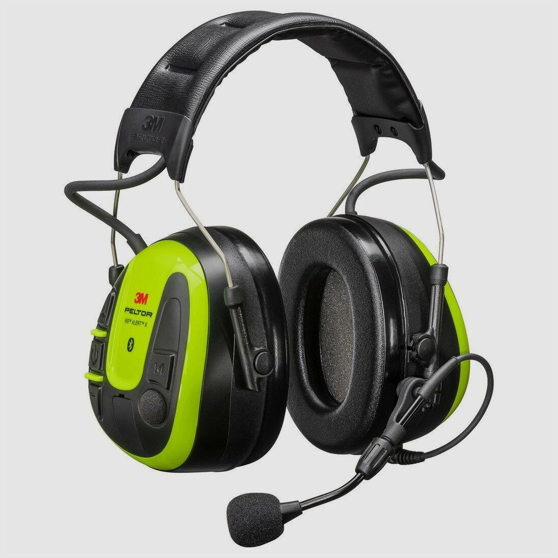 3M Peltor WS Alert X vert néon avec protection auditive Bluetooth