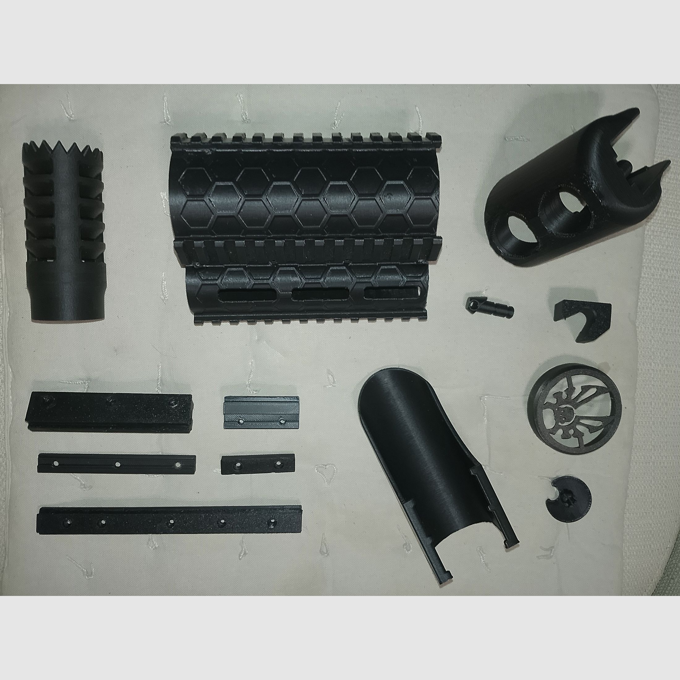 Aea HP max. gran conjunto de piezas de tuning, aumento de caña de impresión 3D, adaptador de montaje de riel Picantinny, cobertura de visualización de disparo único, freno de boca, etc.