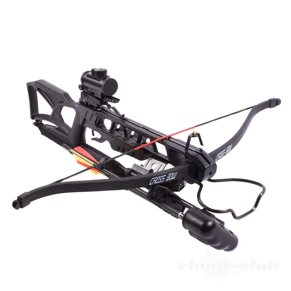 RECURVE KRUISBOOG "ANACONDA" - 175 LBS - ZWART - SET