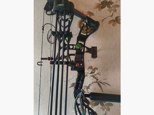 COMPOUNDBOGEN PSE REX 90lbs inkl verschiedener Pfeile Zielvisiere und hochwertigen Köcher abgestimmt auf Höchstleistung 