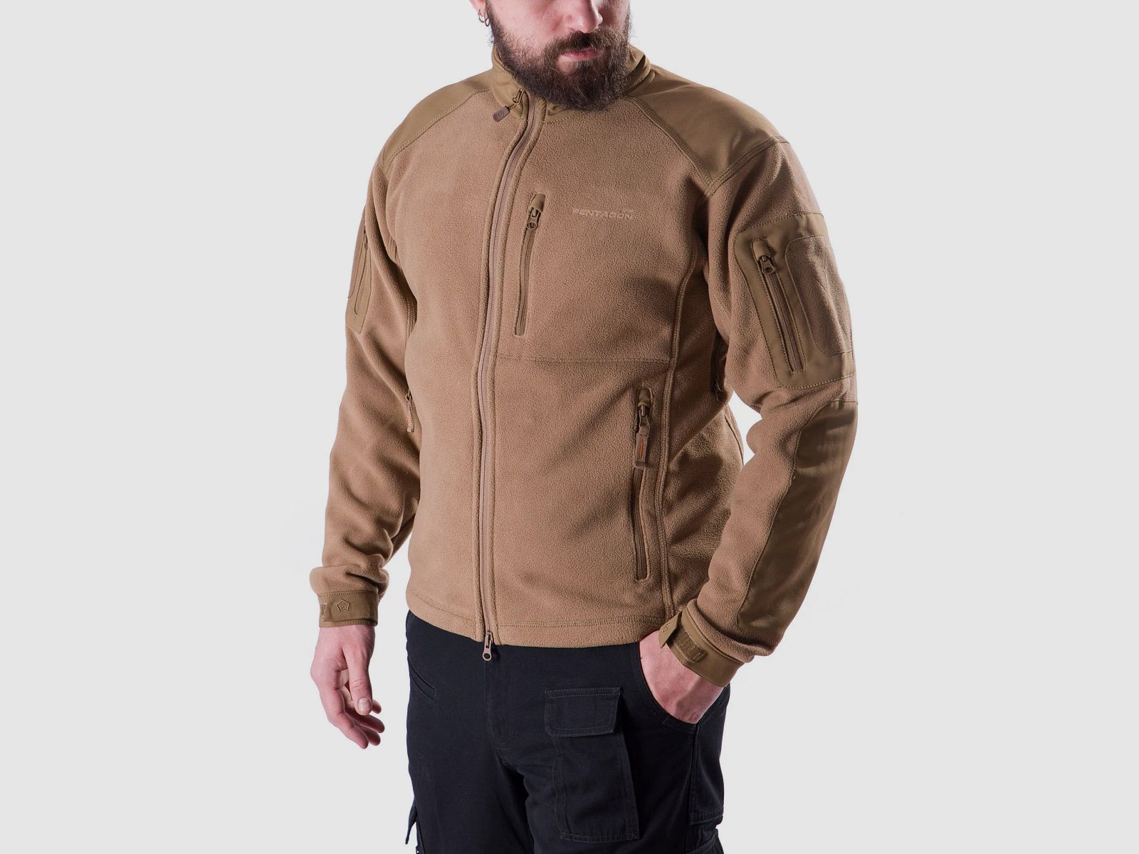 Perseus Fleece Jacket (Black) - Pentagon Tactical, image 3 sur 5