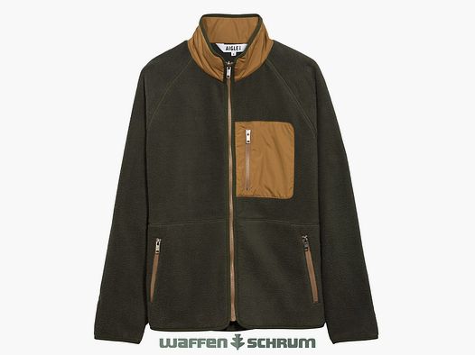 Aigle Fleece Jacket Sherpa Zip Up Avocat