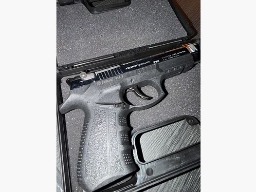 918-P pistola a salve cromata 9mm inclusa di accessori