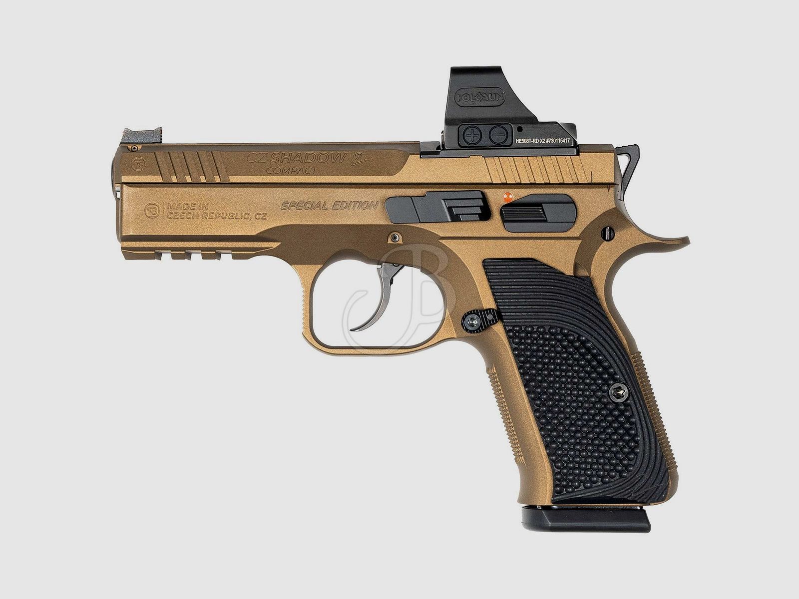 CZ Pistole Shadow 2 Compact Bronze + Holosun Kal. 9 x19, Bild 2 von 2