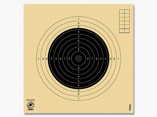 KK Gewehr Einsteckscheibe 50m #2012N
