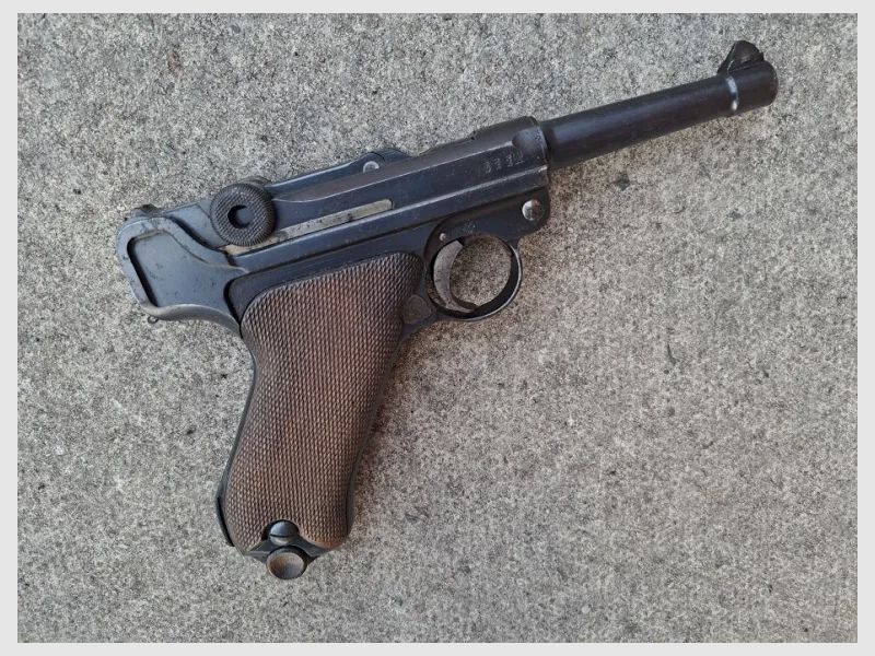 Luger P08 EU-Deko 1915 DWM, numer zgodny