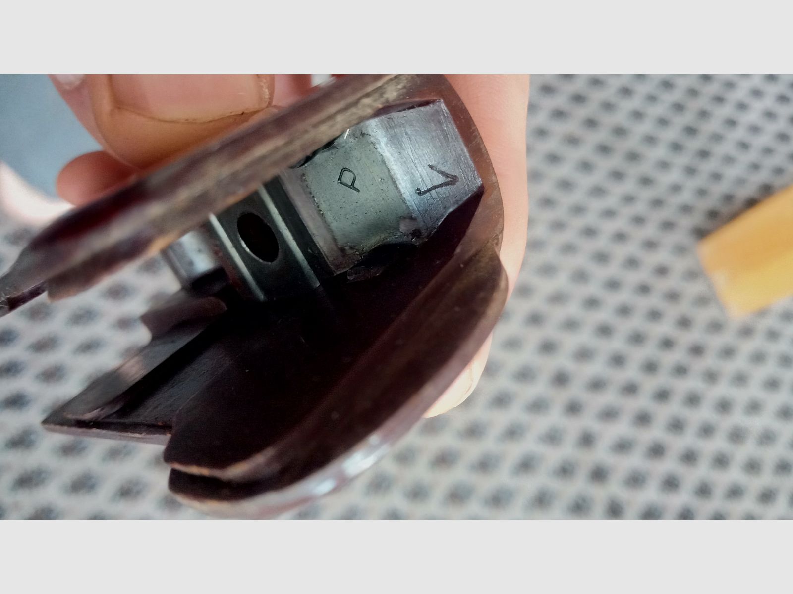 Grip shell for 9x18 Makarov PM finest Soviet Bakelite