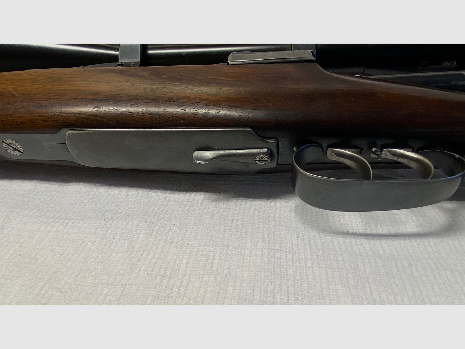 Ferlacher repeating rifle 8x57 IS, repeater, repeating rifle with muzzle thread for silencer, riflescope 8x56, new proof 2021