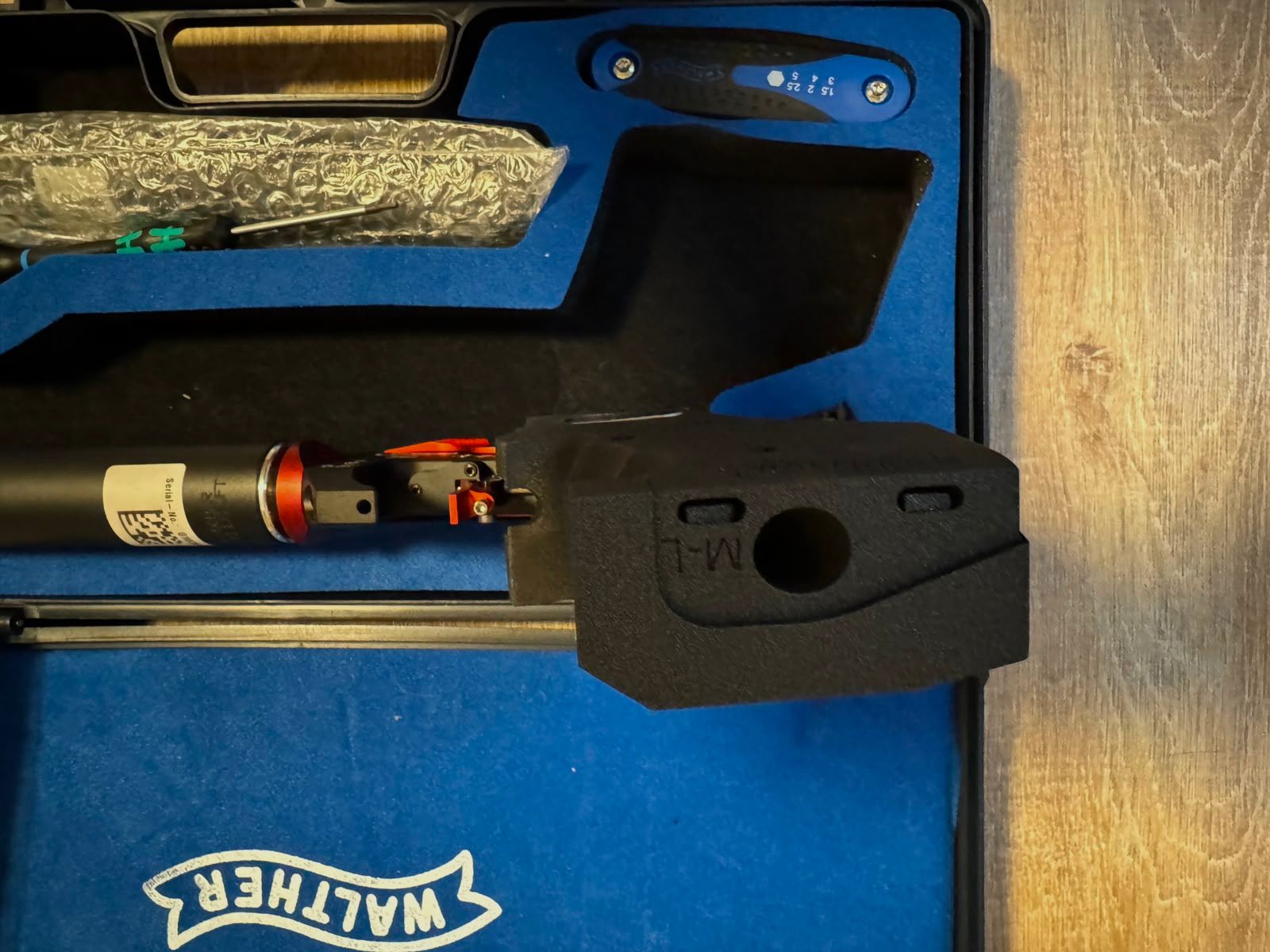 Walther LP 500-M Meistermanufaktur - Sonderdesign rot - mech. Abzug (neuwertig!)