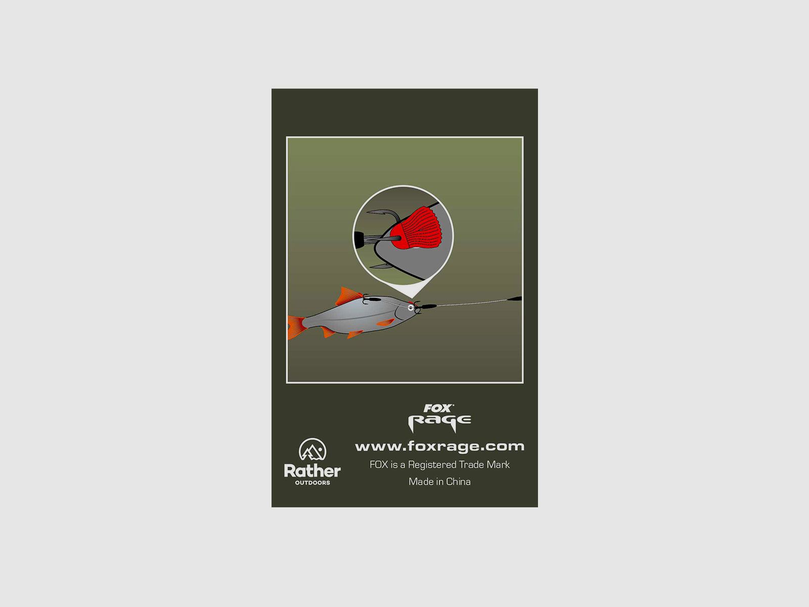 FOX RAGE PREDATOR – BAIT FINS | RED | QTY 25, immagine 3 di 3