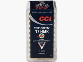CCI .17 HMR TNT Green Hohlspitz 16gr - 50 St. bleifrei